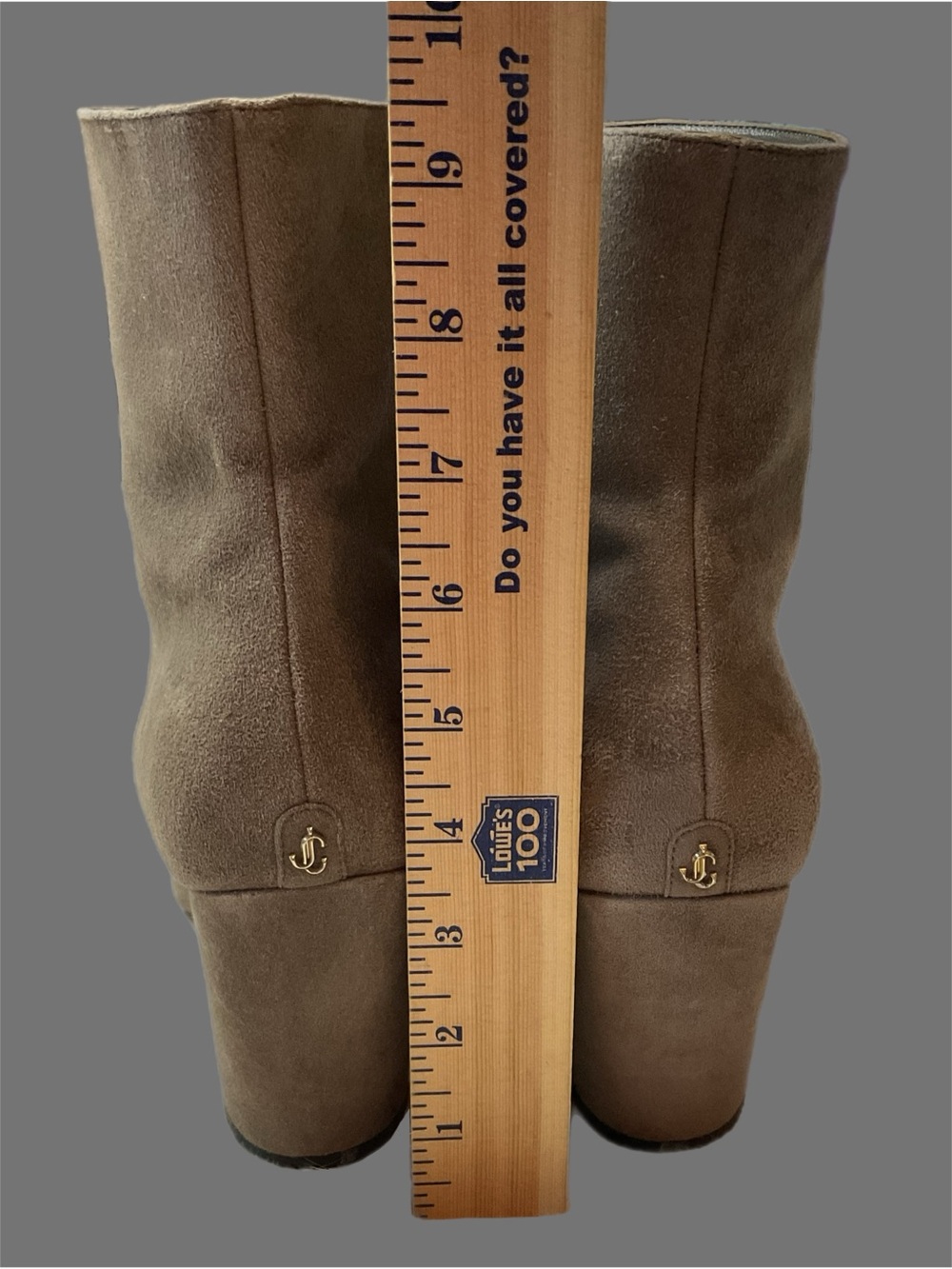 Authentic Jimmy Choo ZADIE Tan Boots EU 38/8US Designer Block Heels Mid Calf - Picture 8 of 16